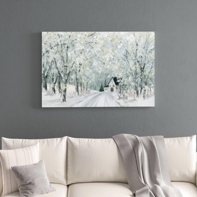 Christmas Lane - reproduction sur toile tendue