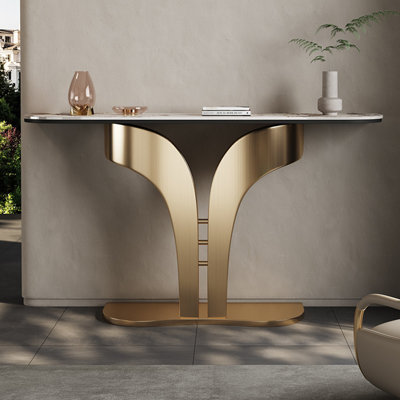 Italian style sintered stone console table