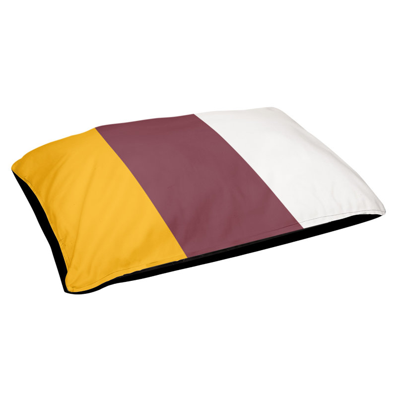 Coussin de lit pour chien Cincinnati, Grand (l 40 po x P 30 po x H 6,5 po), Bourgogne