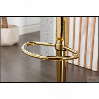Chaise de bar pivotante à 360° en velours « Unis pour gagner », dossier fait main, hauteur réglable en un clic, coussin très moelleux, chaise de bar moderne pour îlot de cuisine, ensemble de 2 pièces pour café