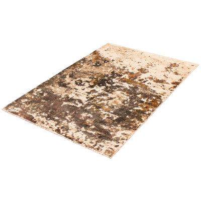 Tapis taupe tissé à la main Gadar