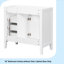 Meuble-lavabo 36 po sans lavabo, base d'armoire seulement, armoire de salle de bain avec tiroirs, structure solide et panneau de fibres à densité moyenne-115638826