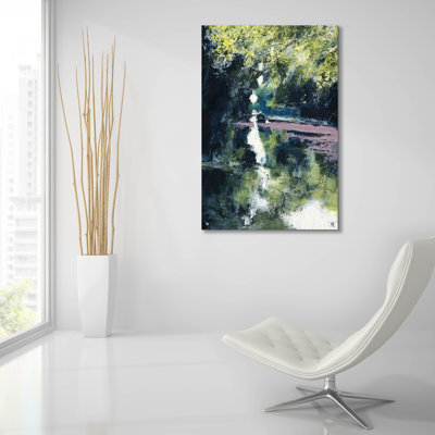 Latitude Run® «Bateaux qui passent dans la nuit» par Lisa Timmerman, art mural en verre acrylique, ACR-43990