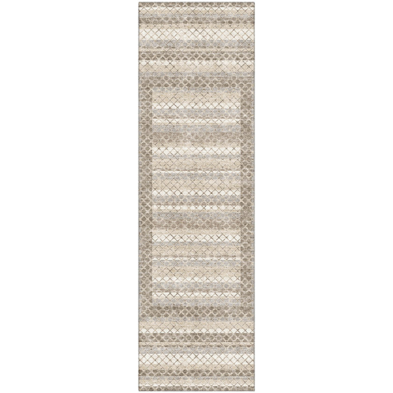 Premium Machine Washable Ariel Geometric Rug, Runner 2'3" x 7'6"