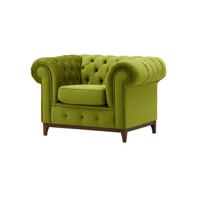 Frye Velvet Chesterfield Chair
