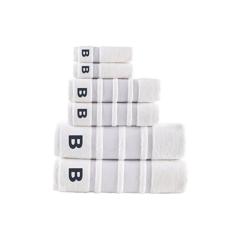 Clarion 6 pcs Towel Set, B, Silver