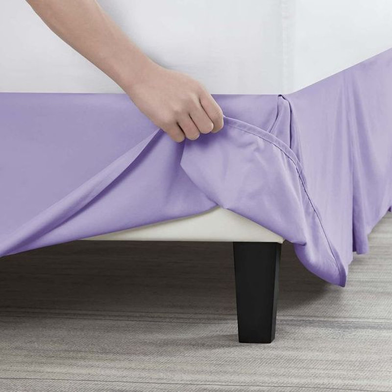Luxury Pleated 14" Bed Skirt, Lavender, King