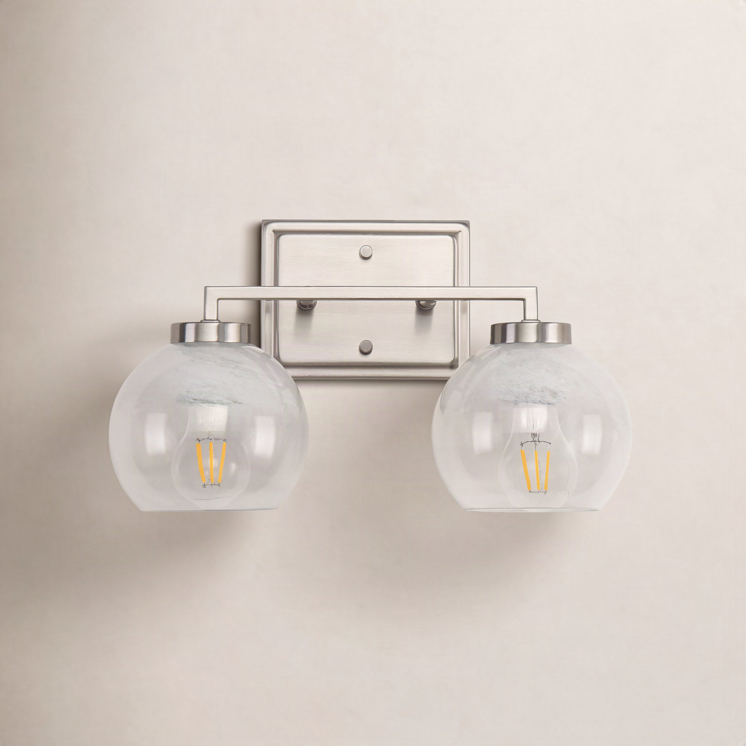 2-Light Vanity Light, Pewter