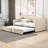 Twin Wood Upholstered daybed with Twin Trundle-337246201