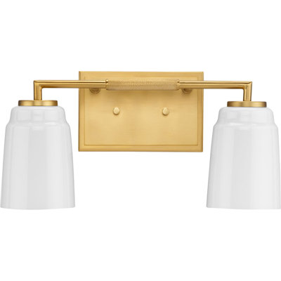 Éclairage pour meuble-lavabo industriel à deux lumières