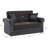 Avalon 65 in. Fabric Upholstered 2-Seater 3-in-1 Sleeper Loveseat Sofa Bed with Storage-375221943