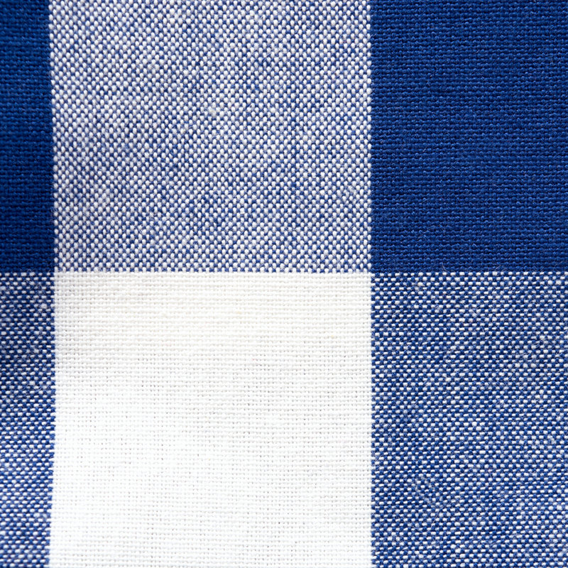 Wolsingham Gingham 100% Cotton Table Runner, Navy, 72" L x 14" W