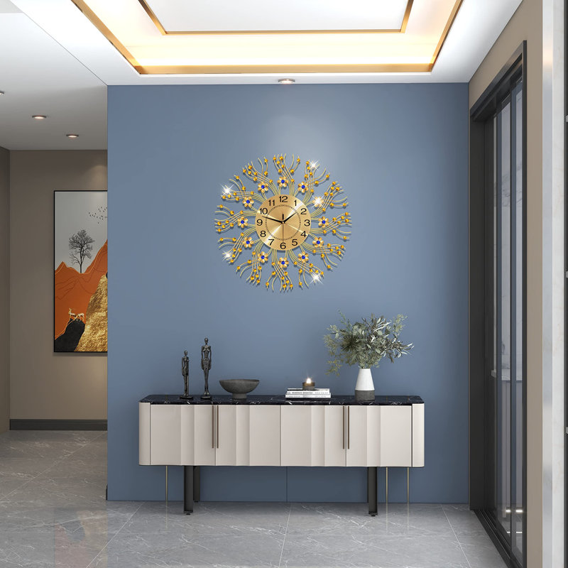 Ezekeal Wall Clock, Gold