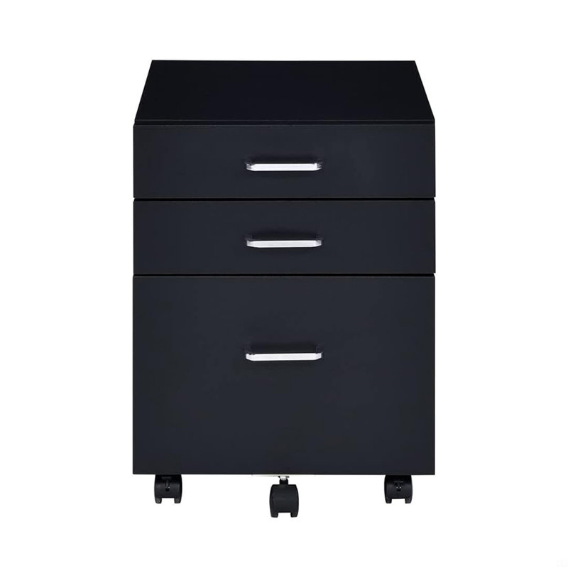 Rectangular Mobile Cabinet With 3 Drawers