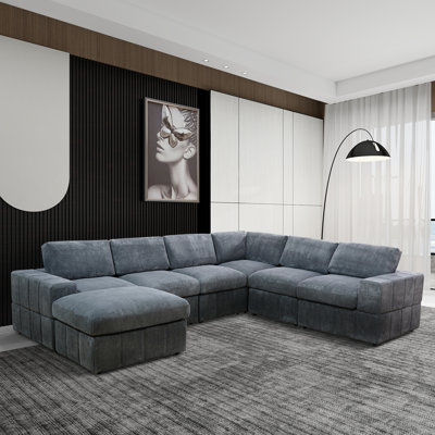 Presutto Corduroy Sectional Reversible