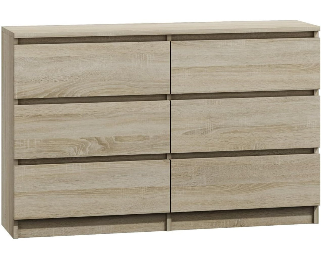 120cm W 6 - Drawer Chest of Drawers