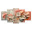«Pink Grey», ensemble d'art sur toile