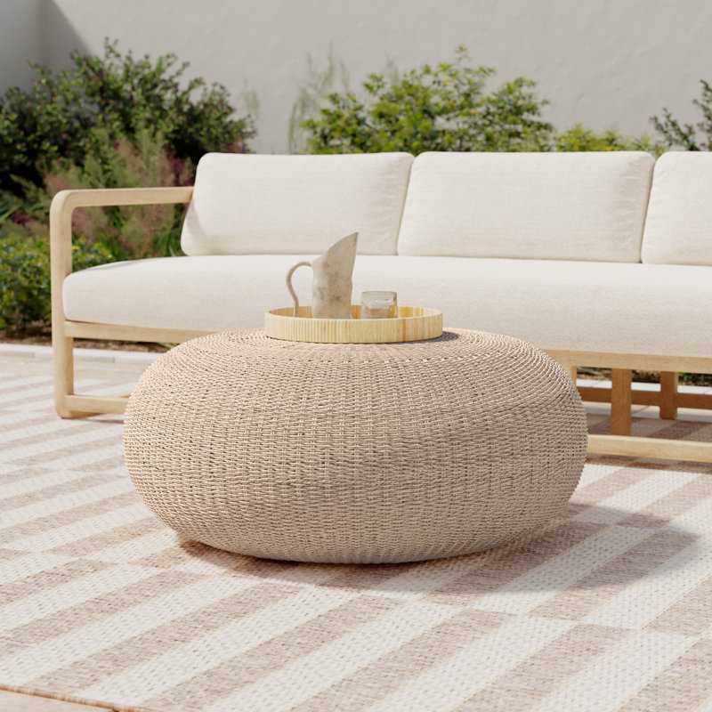 Dominick Round Metal Outdoor Coffee Table , 36'' in. W 36'' in. D
