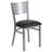 Elkton Silver Slat Back Metal Restaurant Chair-2034333298