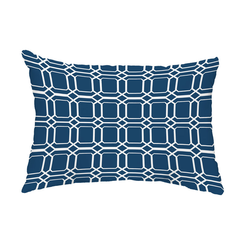  Housse et insert de coussin rectangulaire d'extérieur O the Fun, bleu