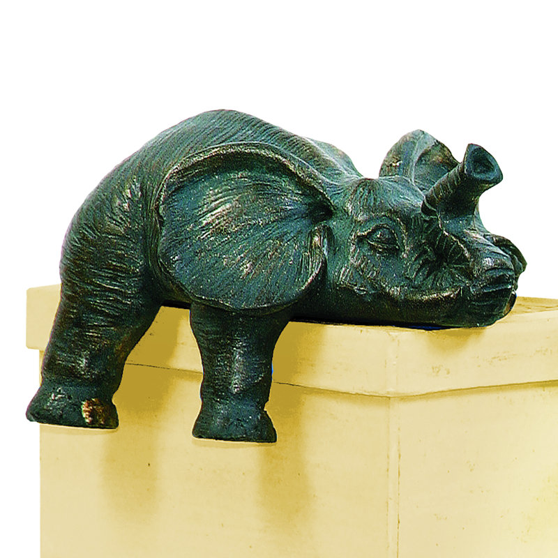 Serre-livres éléphant Sprawling - ensemble de 2