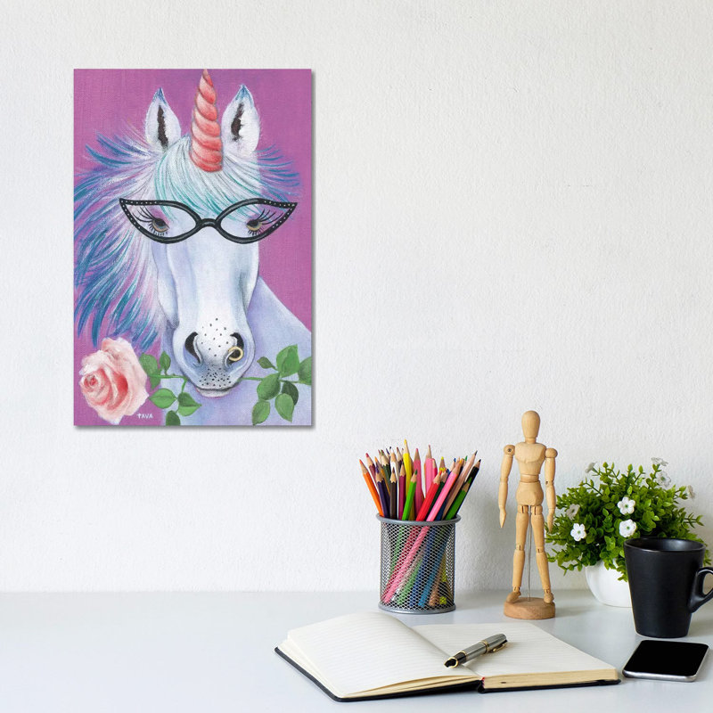 Unicorn III by Tava Studios - Gallery-Wrapped Canvas Giclée on Canvas, 20.32 cm H x 30.48 cm W, Canvas