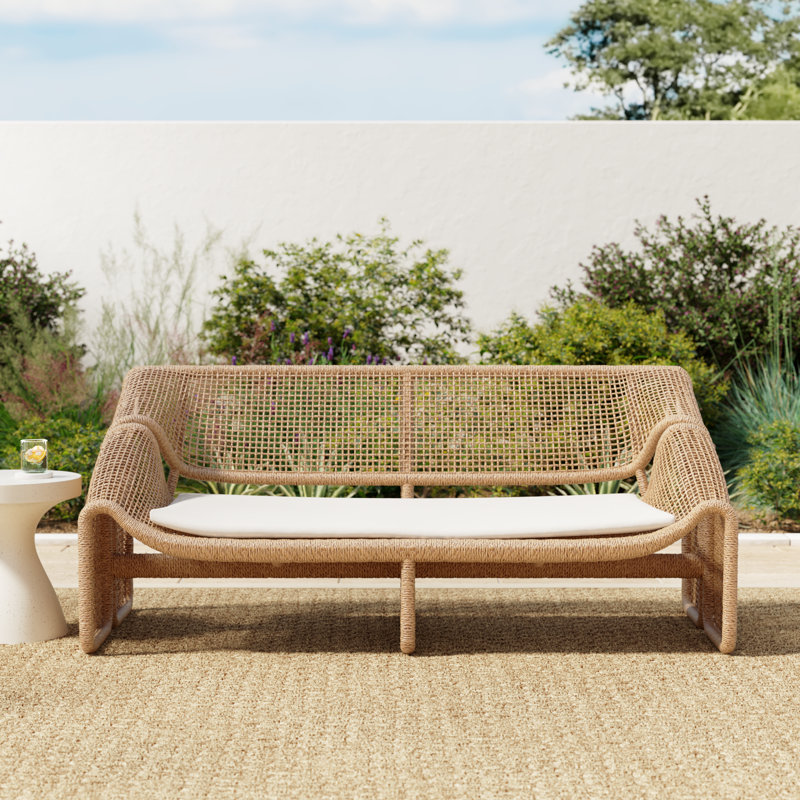 Shea 63'' Wide Straight Loveseat with Cushions, Faux Hyacinth