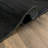 Solid Heathered Black Machine Washable Non-Slip Backing Area Rug-793089330