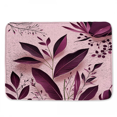 Tapis de bain feuilles