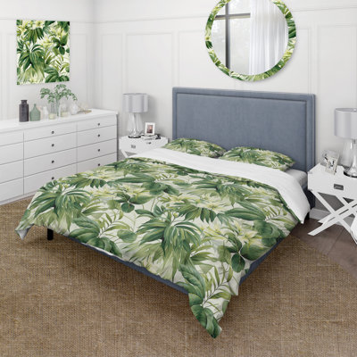 Vintage Jungle I - Plants Duvet Cover Set - Microfiber Polyester
