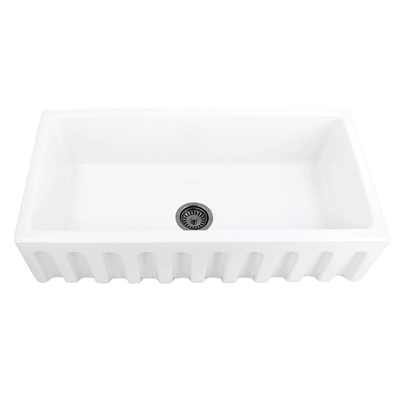 Évier de cuisine à tablier frontal L 35,75 po x l 18 po Island, 36"