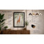 Giraffe Reaching High Boho - Framed Print-259944207-259944205
