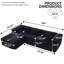 Canapé modulaire modulaire avec méridienne-2128314476