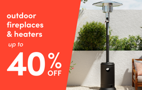 outdoor fireplace & heater sale