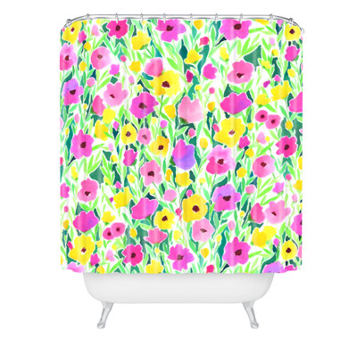 Rideau de douche simple maldonado fleur jacqueline