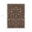 Tapis extérieur lavable floral 3 pi x 5 pi brun clair et vert chocolat