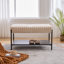 Banc de rangement rembourré avec tablette amovible-773862795