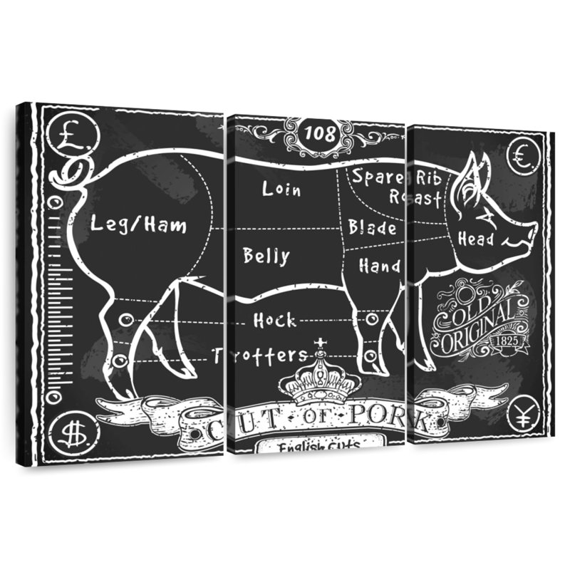 Senne coupes anglaises de porc, H 42 po x l 65 po