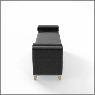 66 Inch Black Sherpa Storage Bench with Solid Wood Legs & 2 Bolster Pillows, Multifunctional End of Bed Bench for Bedroom, Living Room, Entryway