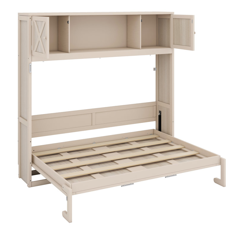 Lit escamotable avec placards de rangement intégrés