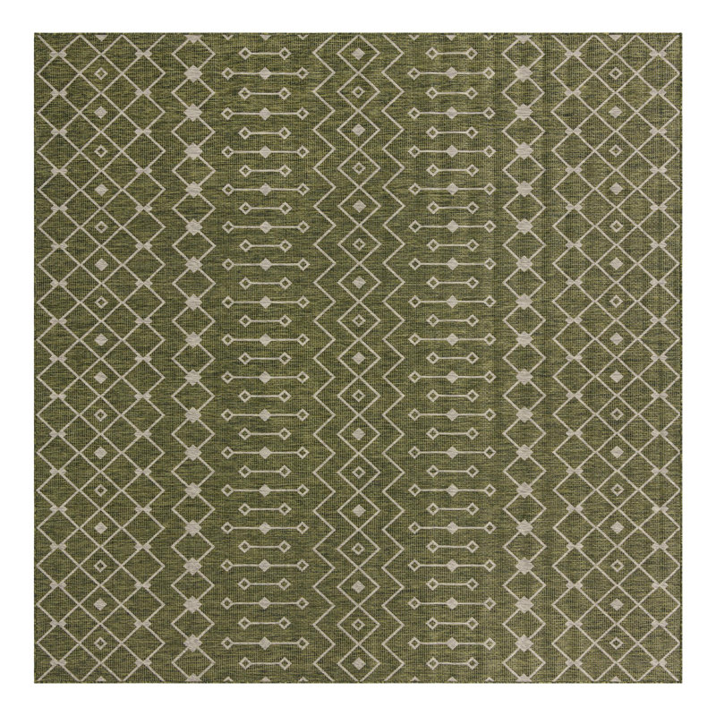 Adley Geometric Indoor / Outdoor Rug, Square 10'8"