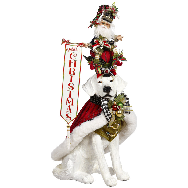 Chien de Noël casse-noisette
