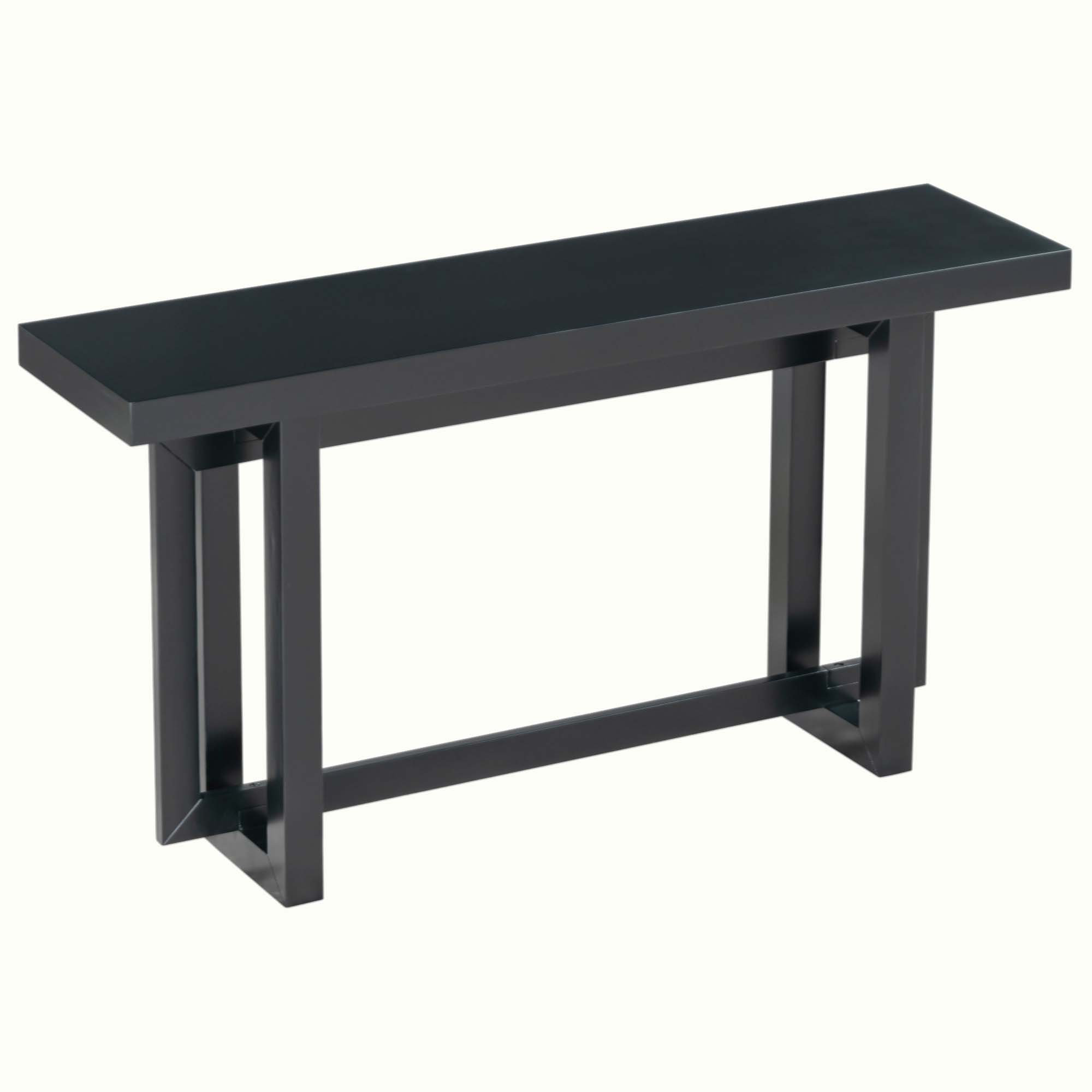 Hokku Designs Contemporary Console Table With Wood Top, Extra Long ...