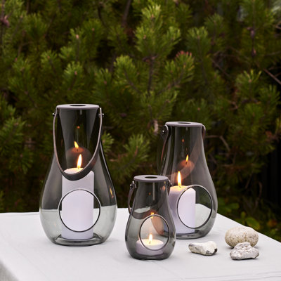 Glass Lantern Candle Holder