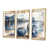 Toile avec cadre flottant or