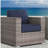 wicker club chair  GREY-1272244304