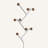 8 Hooks Freestanding Coat Rack with Solid Rubberwood and Stainless Steel Marble-Inset Base