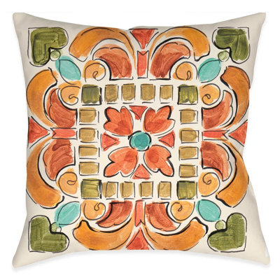Tuscan Tile Throw Pillow
