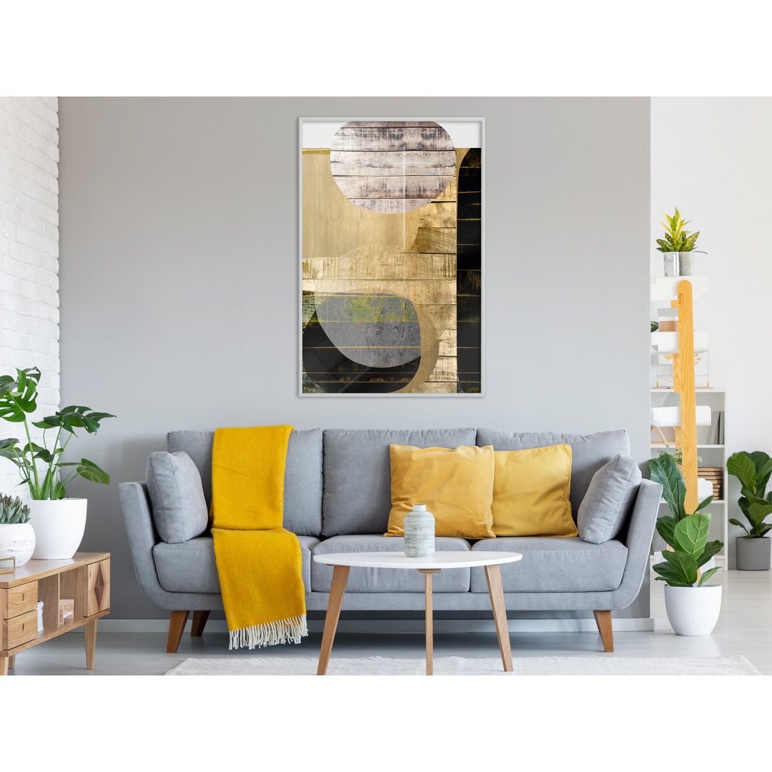 Gerahmter Grafikdruck Sunny Living Room