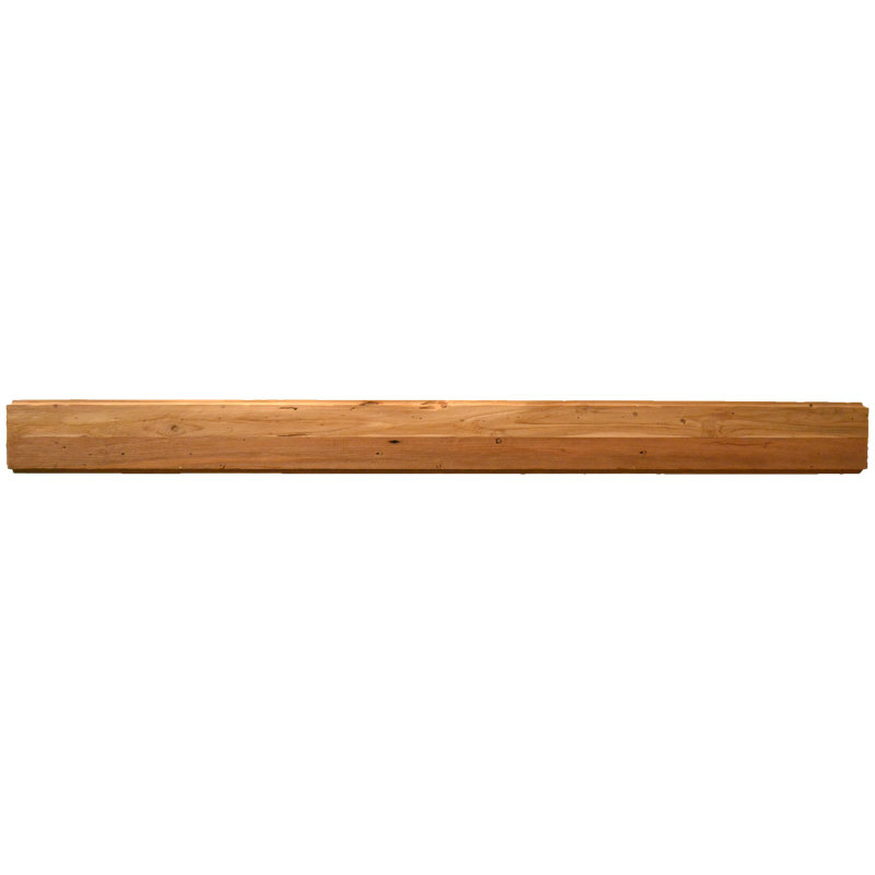 Linly Solid Teak Solid Wood Mantel, Rustic Finish, 60"